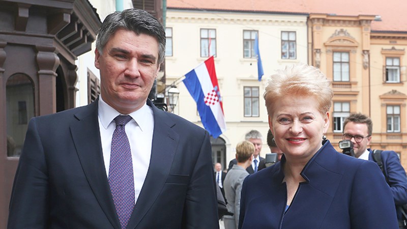 Predsjednik Vlade Zoran Milanović sastao se s predsjednicom Republike Litve Dalijom Grybauskaitė